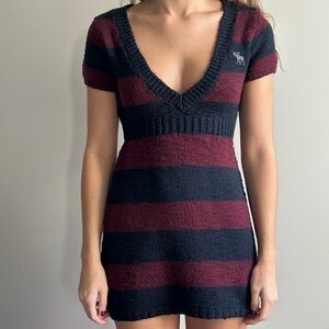 Vintage Abercrombie V-Neck Knit Dress